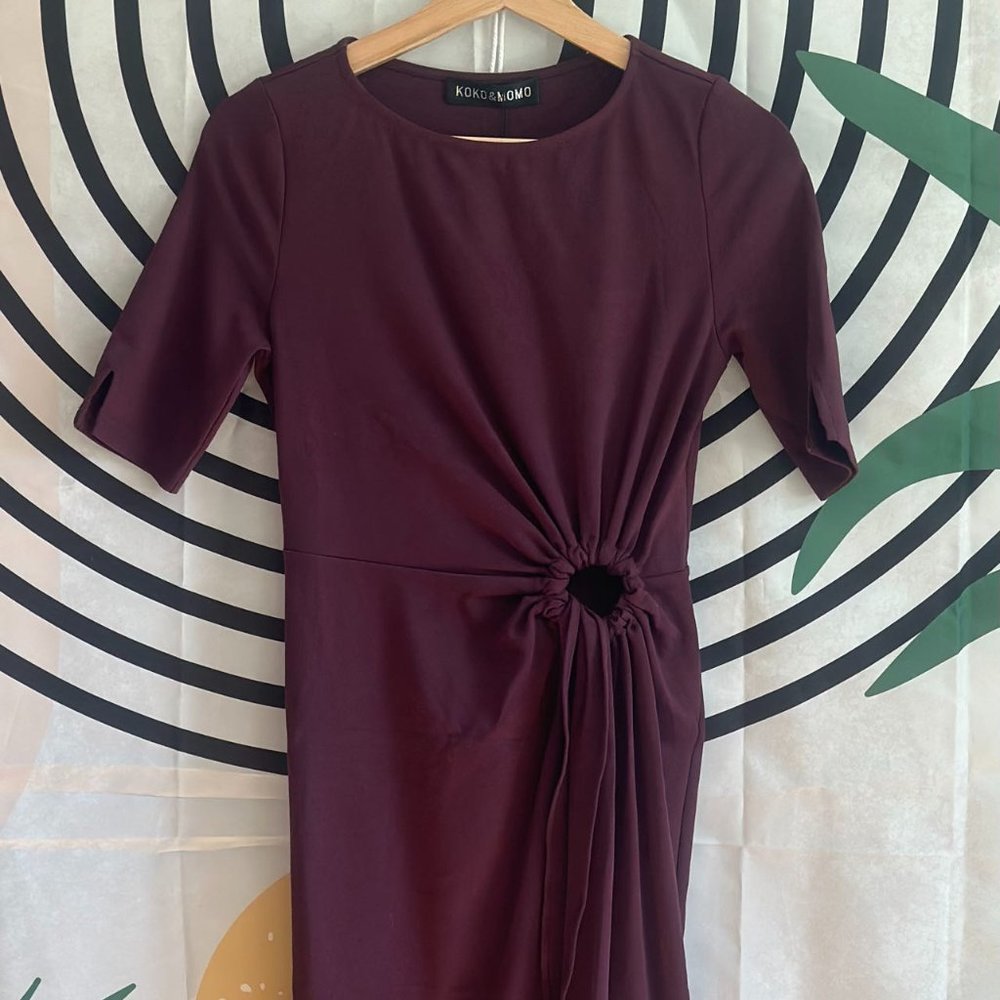 NWT Crepe Sheath maxi Dress